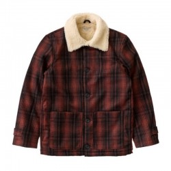 NUDIE JEANS MANGAN LUMBER JACKET BRICK RED