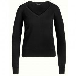 DIAMOND KNIT TOP BLACK XS