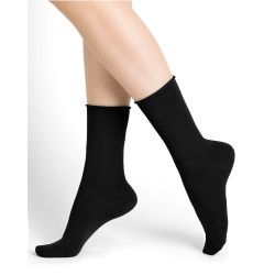 BLEU FORET CHAUSSETTES LAINE NOIRES