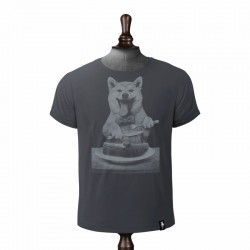 DOG'S DINNER T-SHIRT CHARCOAL