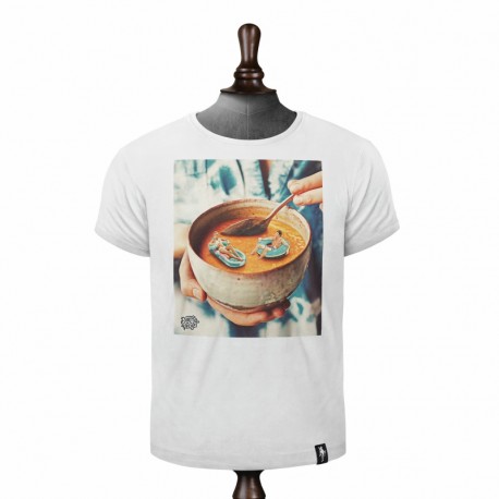 SOUP OF THE DAY T-SHIRT VINTAGE WHITE