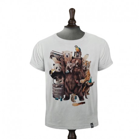 PARTY ANIMALS T-SHIRT VINTAGE WHITE