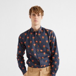 SHIRT CARNATIONS ANT NAVY