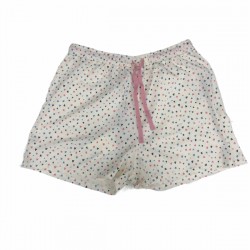 PEOPLE TREE HEART PRINT PYJAMA SHORT MULTICOLOURED