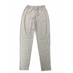 PEOPLE TREE HEART PRINT PYJAMA TROUSERS MULTICOLOURED