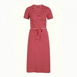 MANDY WRAP DRESS CHILI RED