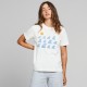 DEDICATED T-SHIRT MYSEN RAYS AND WAVES WHITE