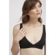  PEOPLE TREE LACE TRIM TRIANGLE BRA BLACK