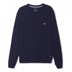 SWEAT BASILE BRODE VELO NAVY