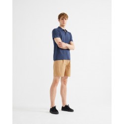 THINKING MU POLO HEMP NAVY