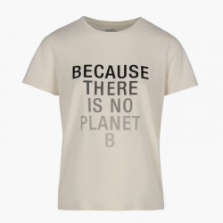 BECAUSALF WOMAN T-SHIRT LIGHT BEIGE