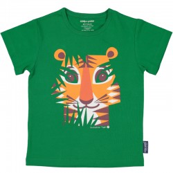 T-SHIRT MC TIGRE VERT