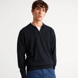 VINCENT KNITTED POLO NAVY