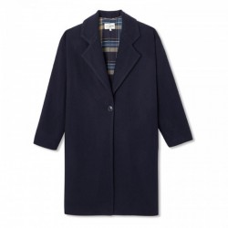 LA GENTLE FACTORY MANTEAU MADIE BLEU MARINE 