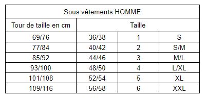 tour de cuisse 58 cm